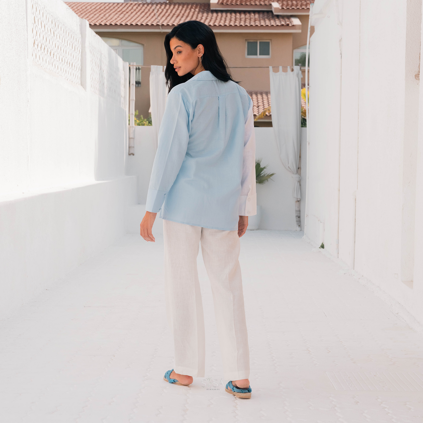 Azure Palm Tunic