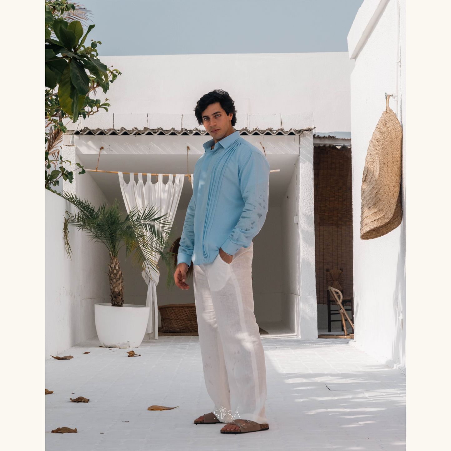 Azure Breeze Mens Shirt