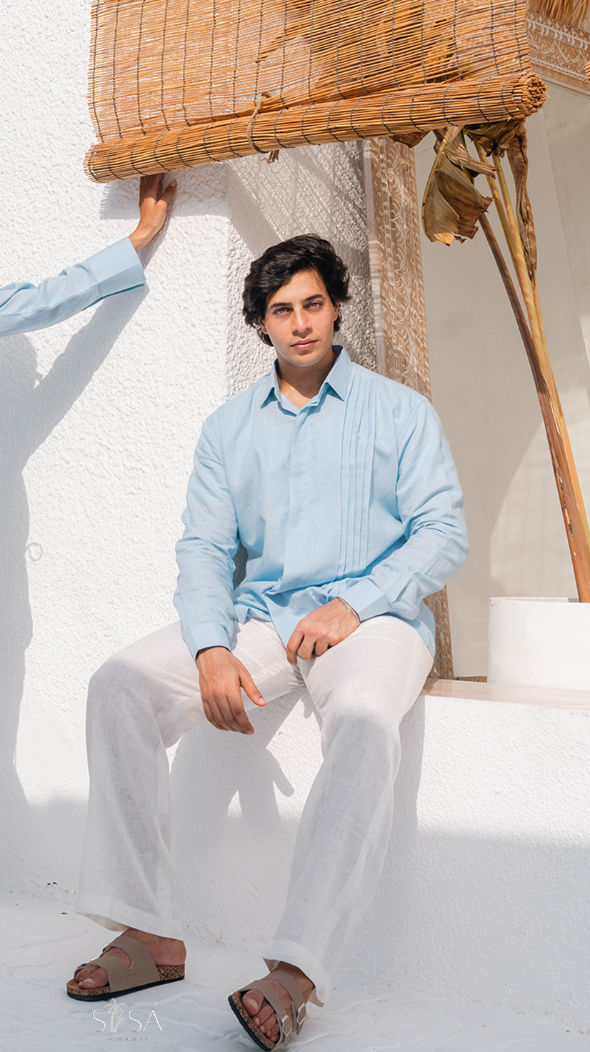 Azure Breeze Mens Shirt