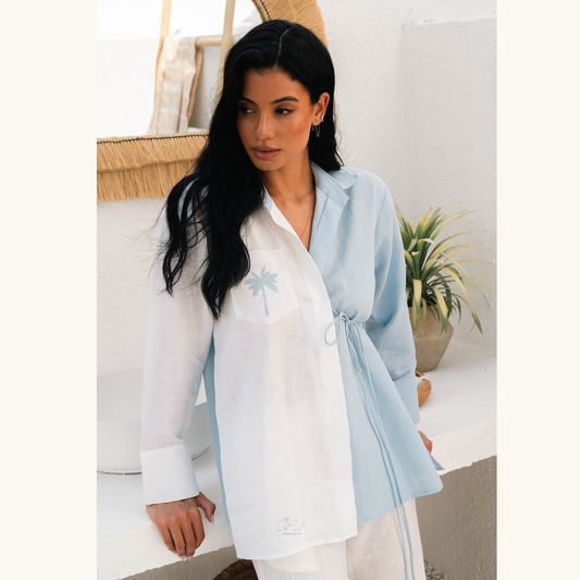 Azure Palm Tunic