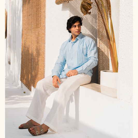 Azure Breeze Mens Shirt