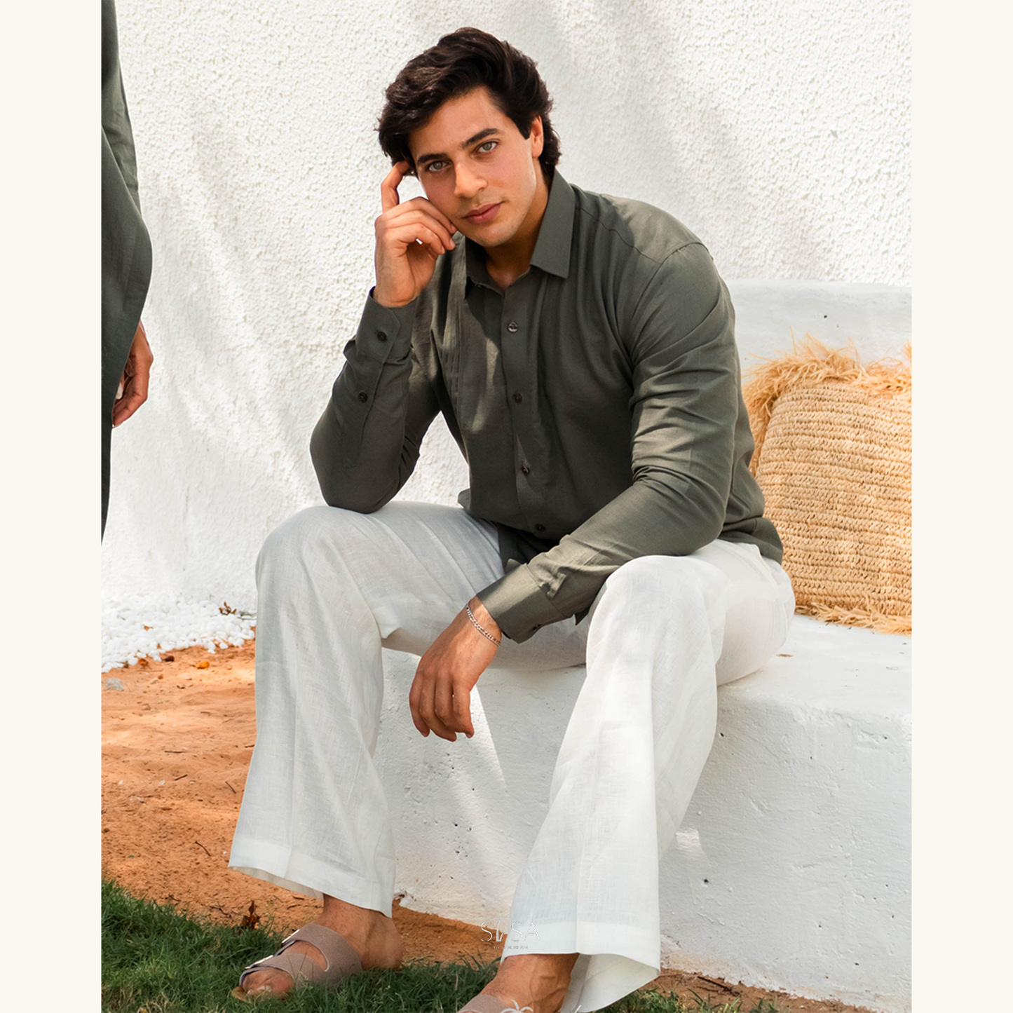Moss Meadow Linen Shirt
