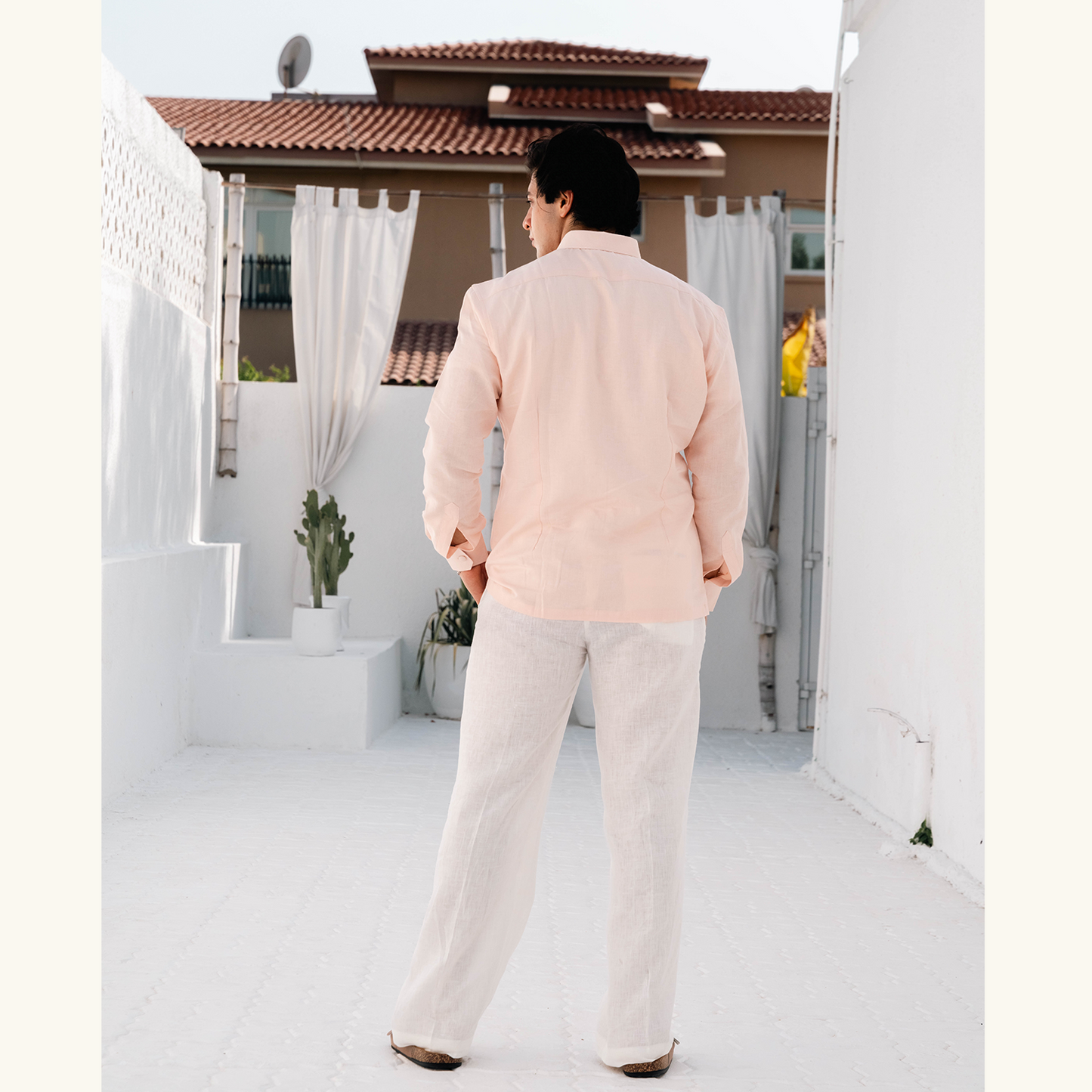 Sunset Rose Linen Shirt